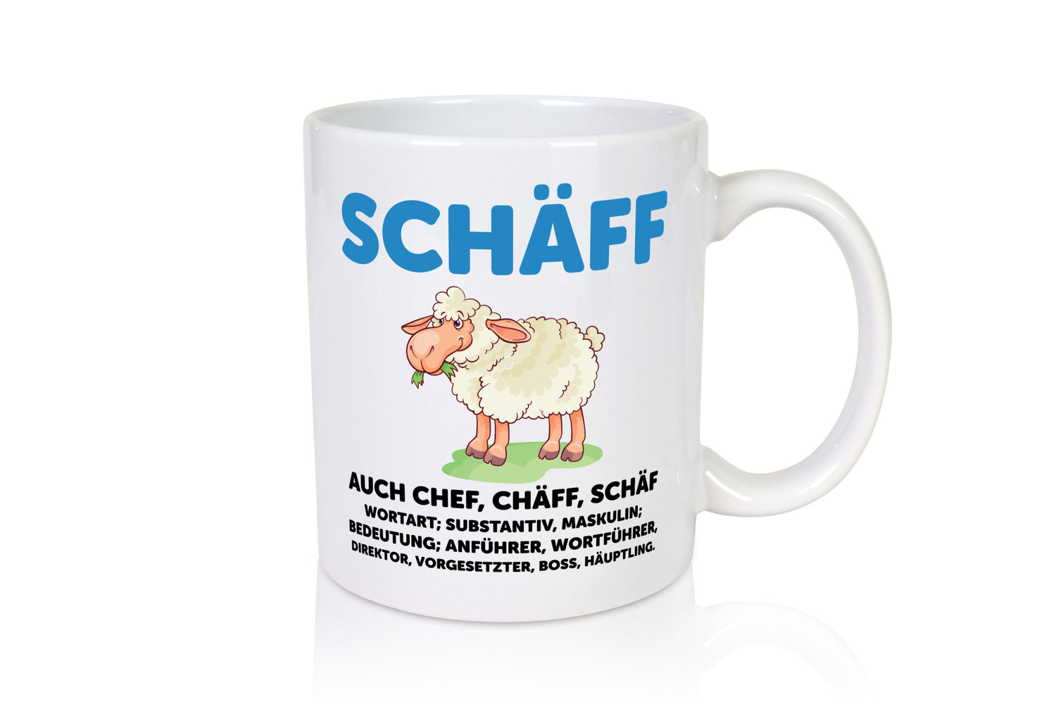 Chef | Arbeitgeber Boss Wortspiel Humor Arbeit Kollegen Büro Geschenkidee Tasse