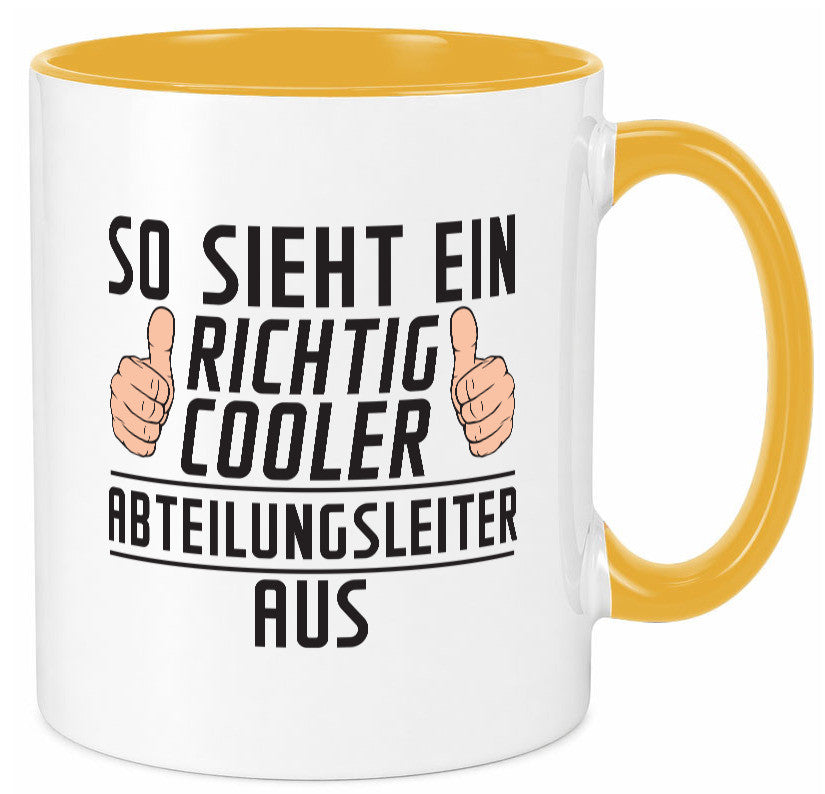 Richtig Cooler Abteilungsleiter| Führungskraft lustiger Spruch Geschenk Humor