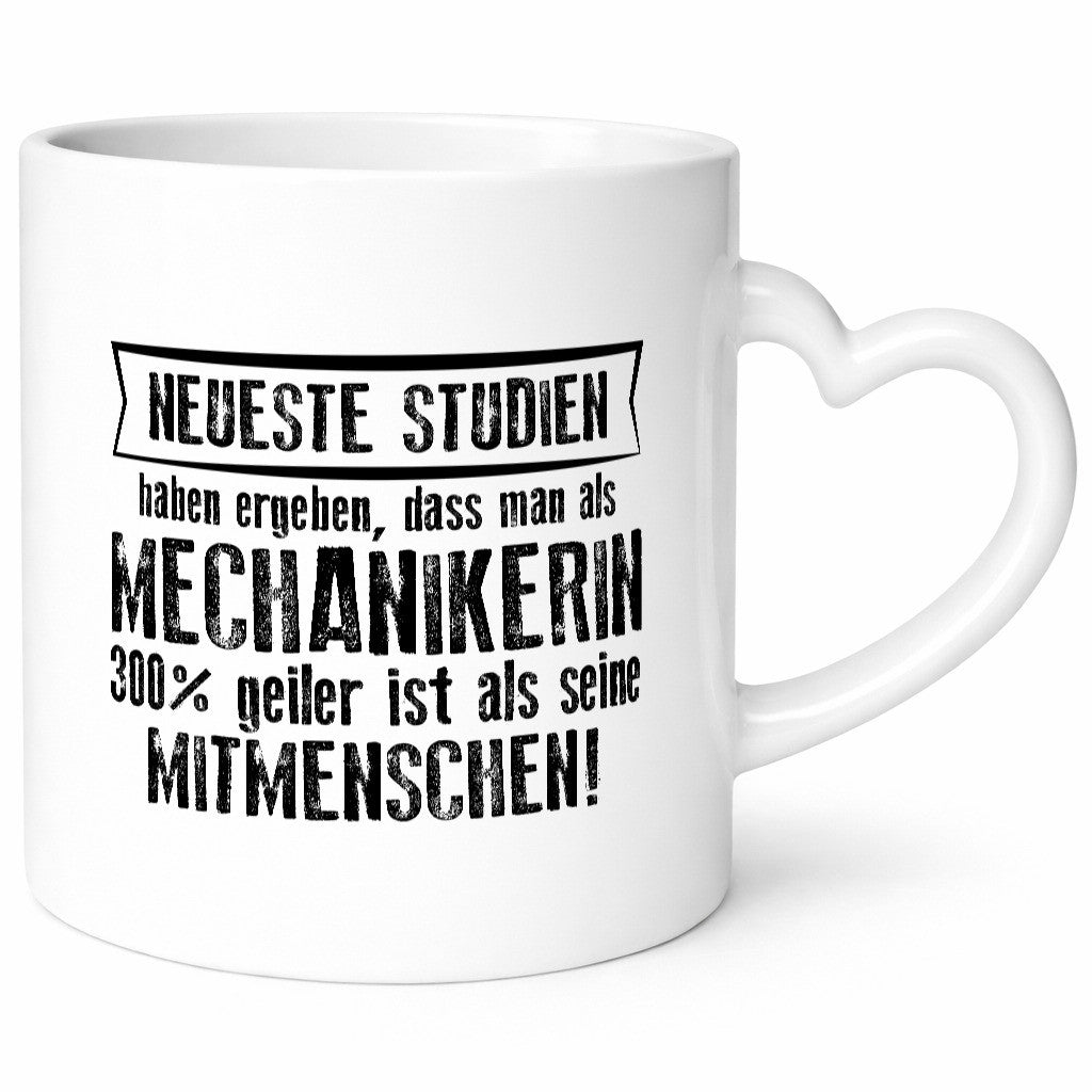 Neuste Studien: Mechanikerin | KFZ Humor Geschenkidee Tasse