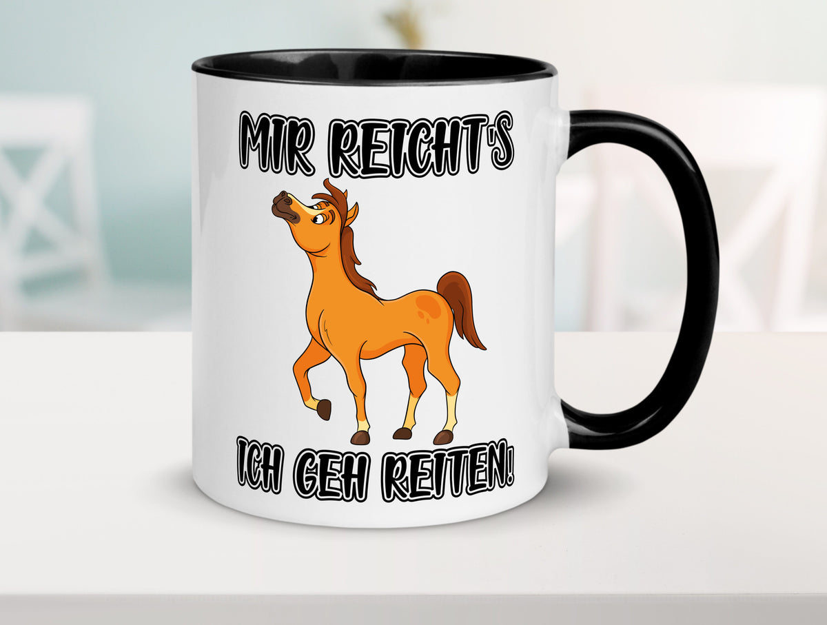 Ich geh reiten | Pferde Tasse Reiter Mädchen Humor Geschenkidee
