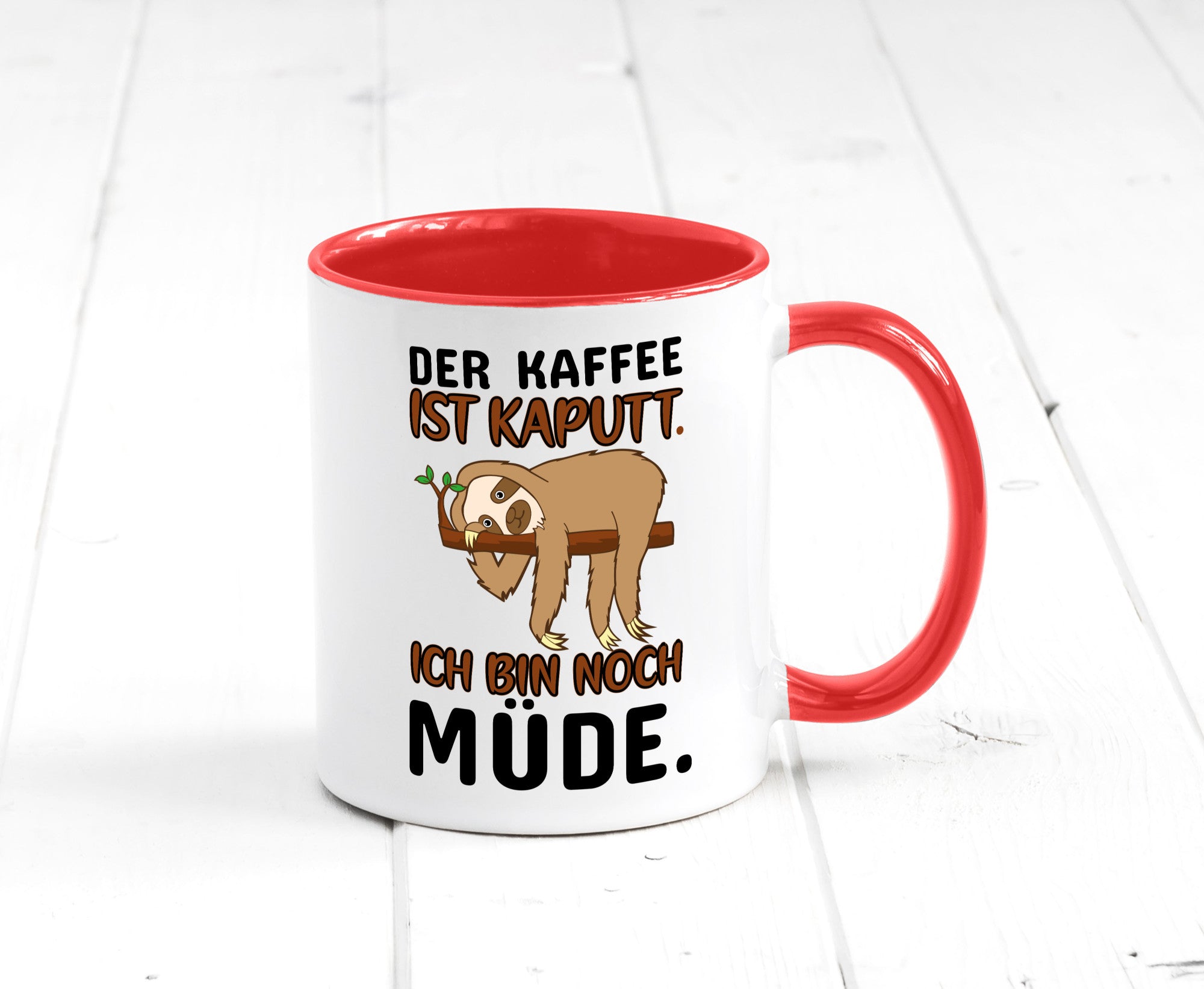 Der Kaffee ist kaputt v2 Geschenk Humor Geschenkidee lustiger Spruch Tasse