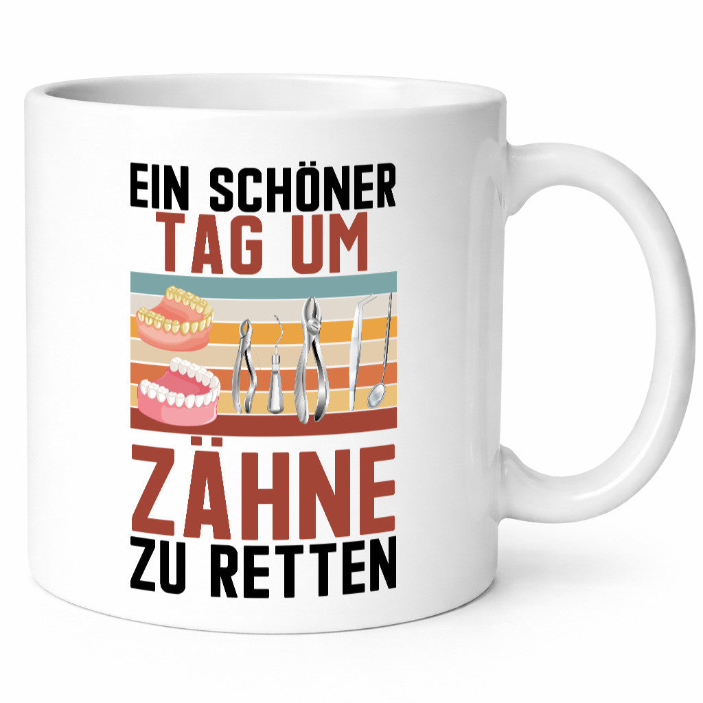 Ein schöner Tag um zähne zu retten | Zahnarzt Geschenk Humor Geschenkidee