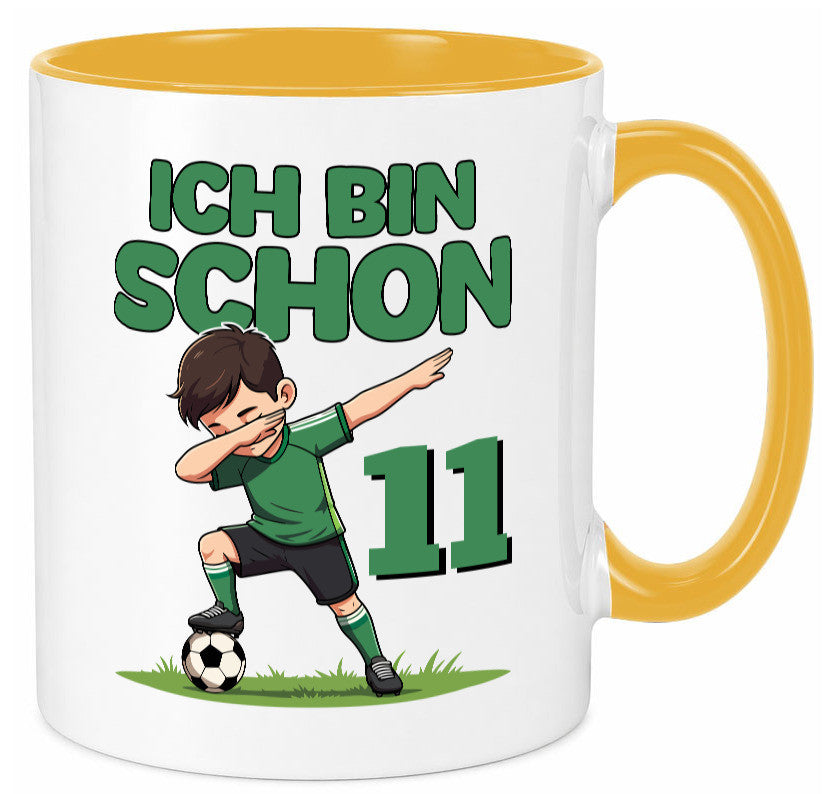 11. Geburtstag | 11 Jahre Fußballer Geschenkidee Humor Tasse