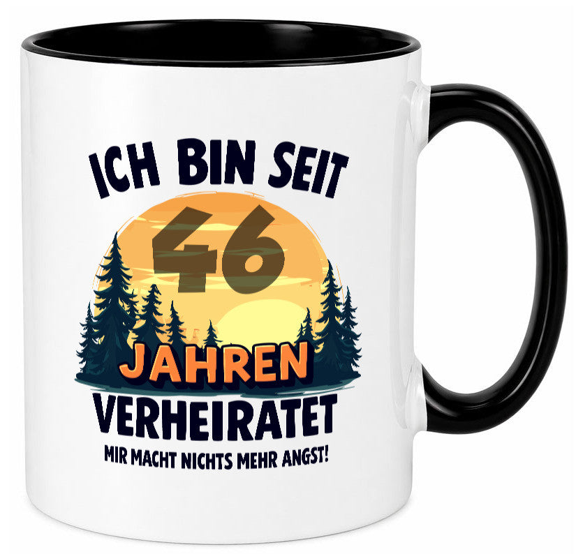 Ich bin Verheiratet | 46. Hochzeitstag Ehepaar Geschenkidee Humor Tasse