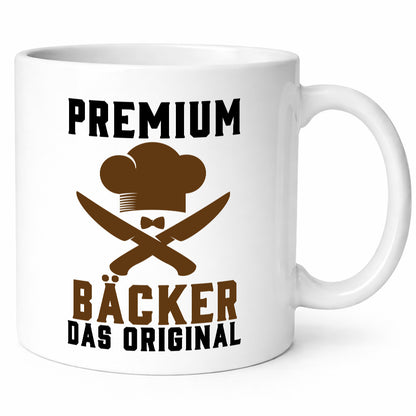 Premium Bäcker das Orginal Humor Geschenkidee Tasse