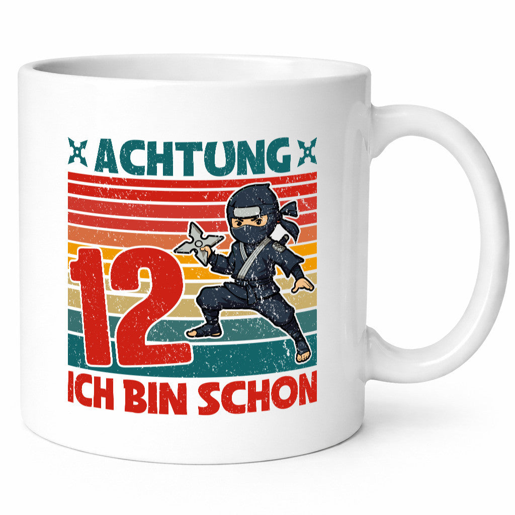 12. Geburtstag | 12 Jahre Ninja Kindergeburtstag lustiger Spruch Geschenk