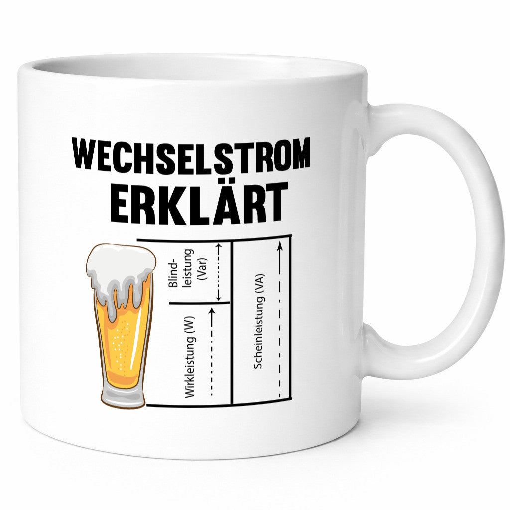 Wechselstrom erklärt | Humor Spruch Bier Elektrik lustiger Geschenk