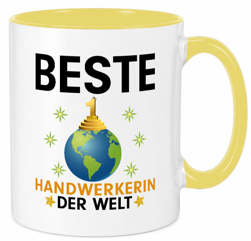 Welt Beste Handwerkerin | Handwerkerinnen lustiger Spruch Geschenk Humor Tasse