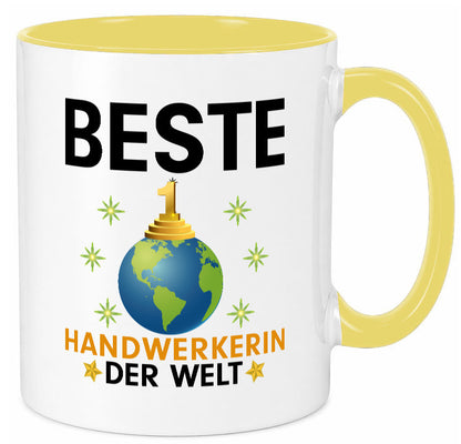 Welt Beste Handwerkerin | Handwerkerinnen lustiger Spruch Geschenk Humor Tasse