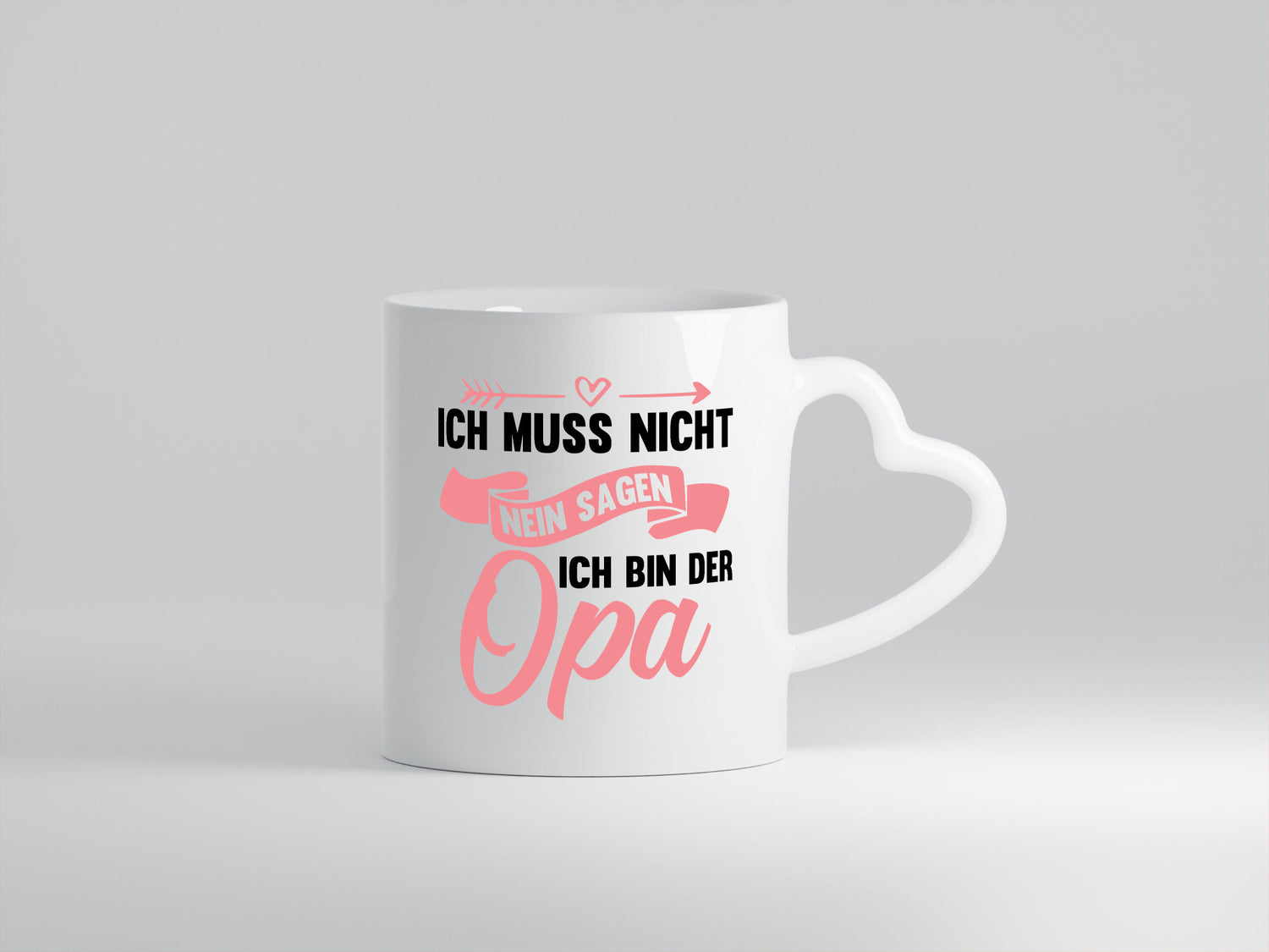 Ich muss nicht nein sagen bin der Opa lustig Familie Geschenkidee Geschenk Tasse