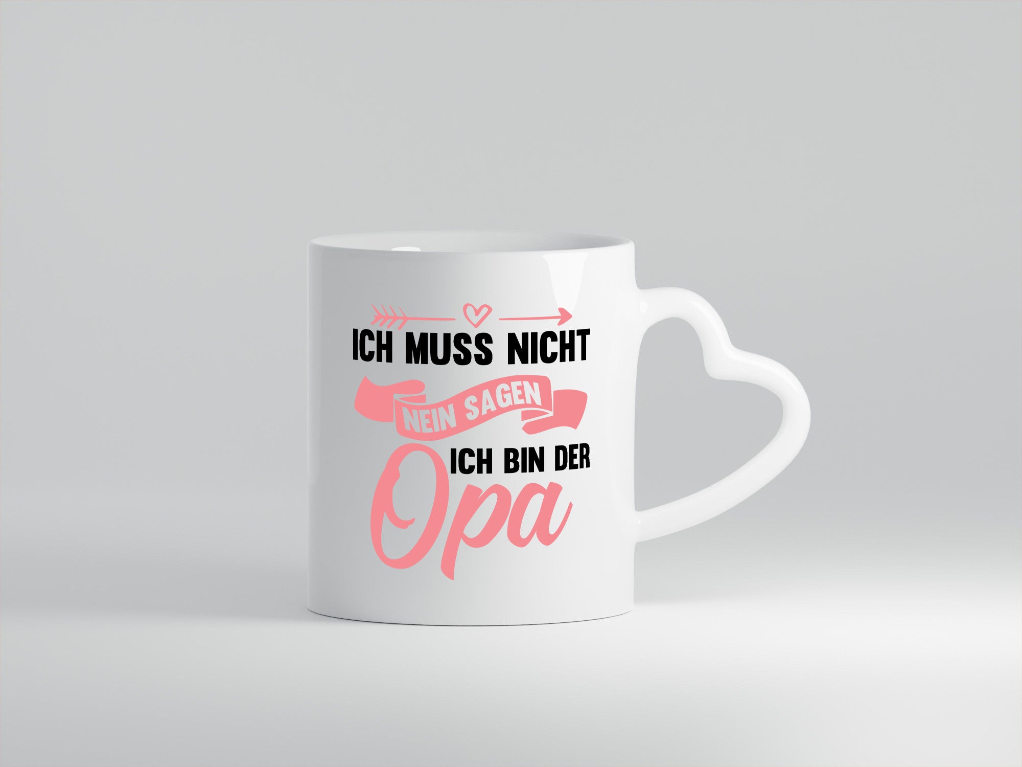 Ich muss nicht nein sagen bin der Opa lustig Familie Geschenkidee Geschenk Tasse