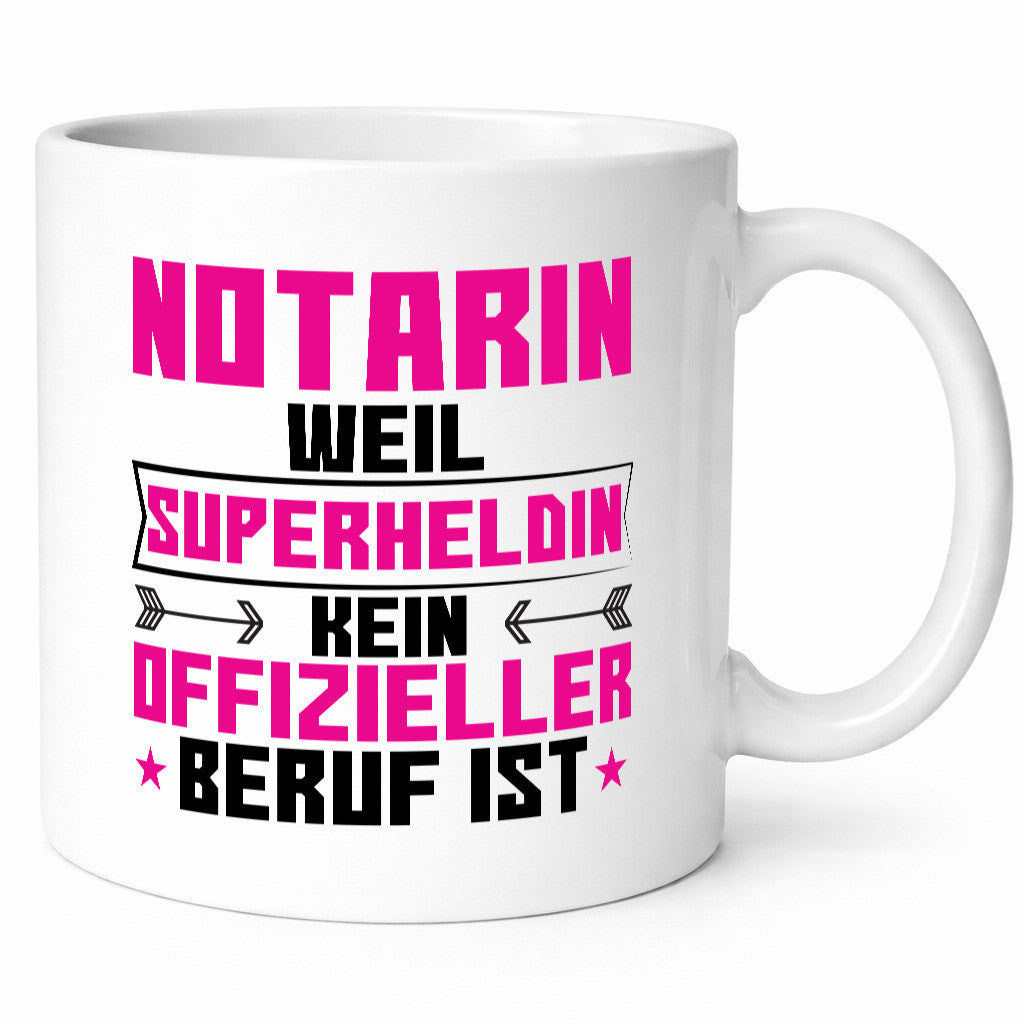 Superheldin Notarin | Juristin Geschenk Humor Geschenkidee lustiger Spruch Tasse