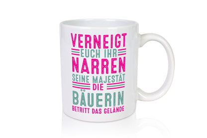 Verneigt euch: Bäuerin | Bauernhof Landwirtschaft v2 Geschenk Humor