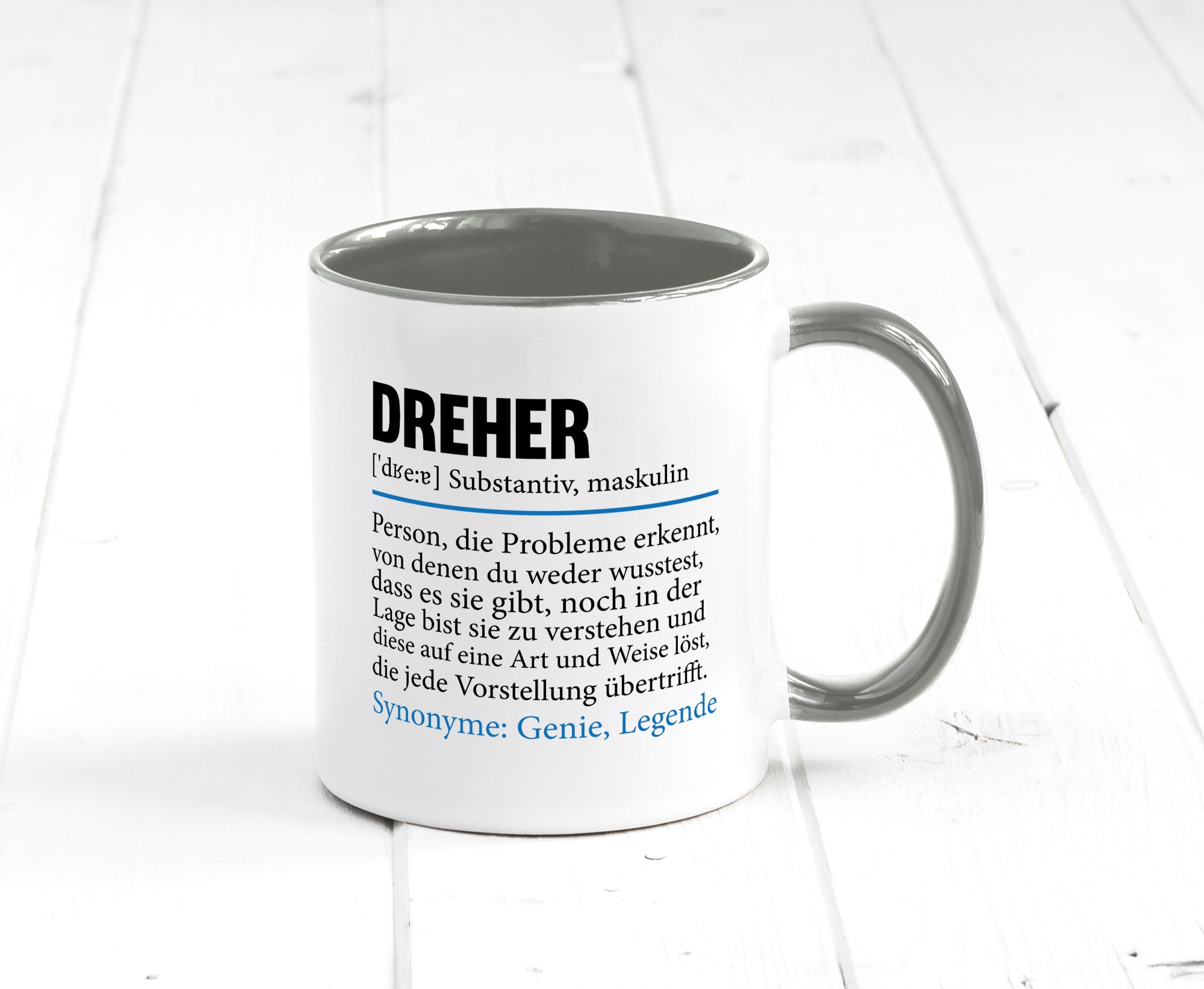 Dreher Humor | Fräser Zerspannungsmechaniker Geschenkidee Tasse