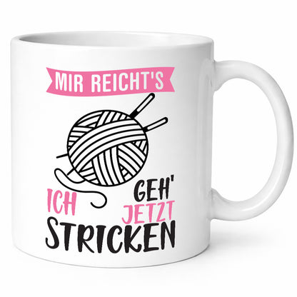 Ich geh` jetzt stricken | Strickzubehör Freundin lustiger Spruch Geschenk Humor