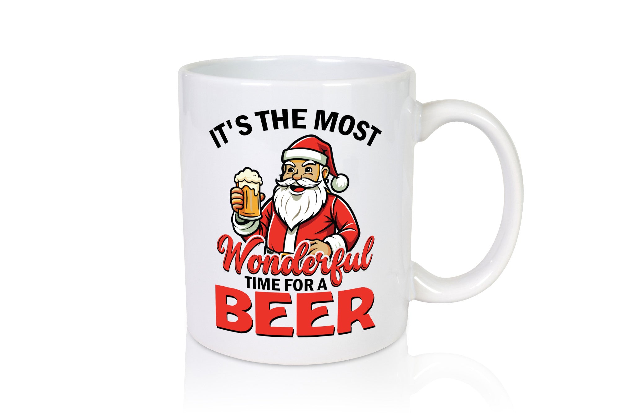 Its a wonderfull time for Beer | Ugly Christmas Bier v2 Humor Geschenkidee Tasse