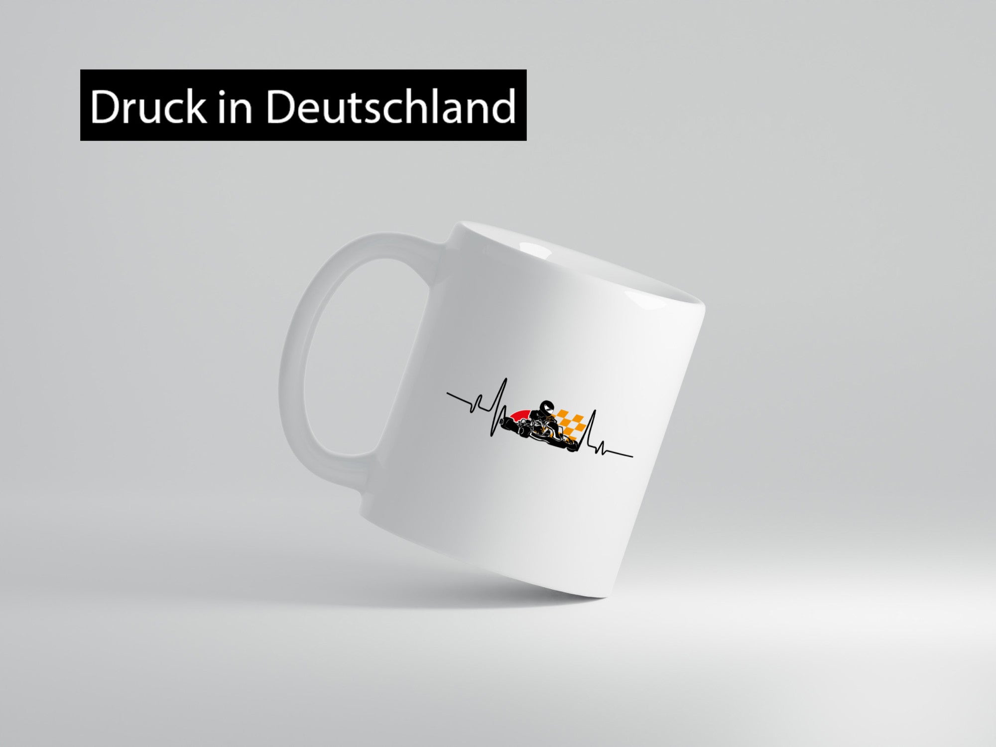 Go Kart Herzschlag | Kartsport Fan Fahrer Motor Geschenk Humor Geschenkidee