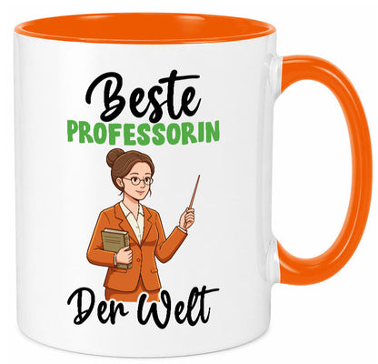 Beste Professorin | Uni Universität v2 Humor Geschenkidee Tasse