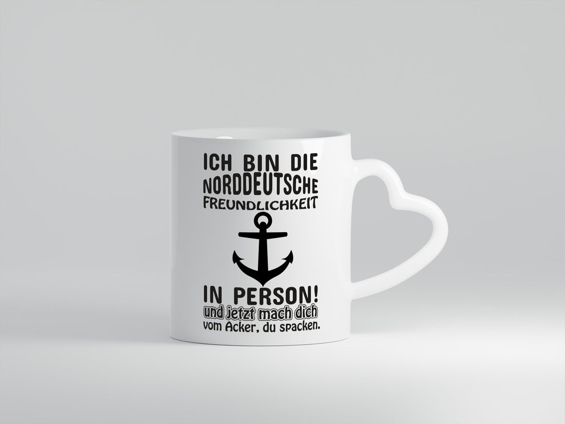 Norddeutsche Freundlichkeit | Spruch Tasse Anker lustiger Geschenk Humor