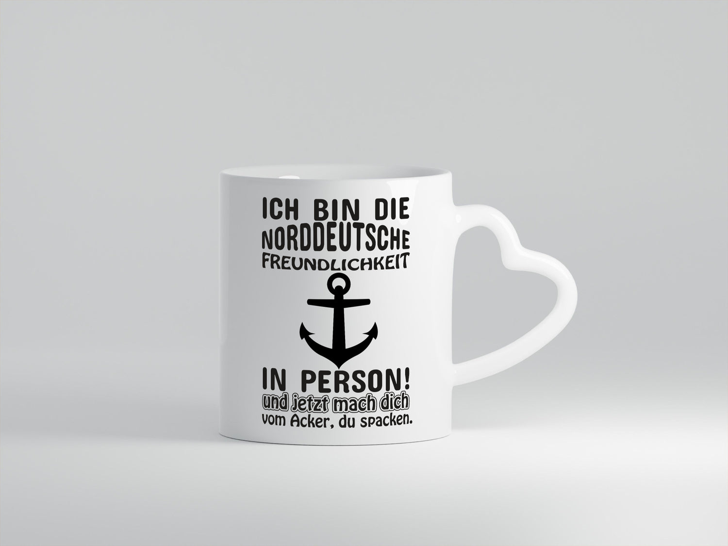 Norddeutsche Freundlichkeit | Spruch Tasse Anker lustiger Geschenk Humor