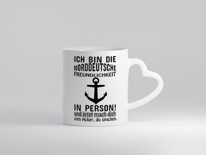 Norddeutsche Freundlichkeit | Spruch Tasse Anker lustiger Geschenk Humor