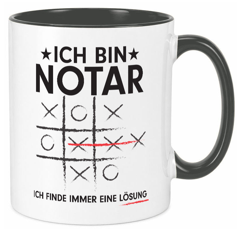 Löse Probleme: Notar | Jurist lustiger Spruch Geschenk Humor Geschenkidee Tasse