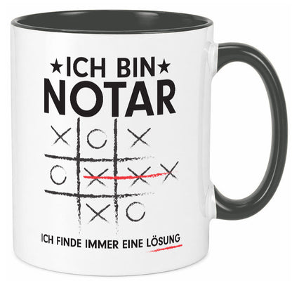 Löse Probleme: Notar | Jurist lustiger Spruch Geschenk Humor Geschenkidee Tasse
