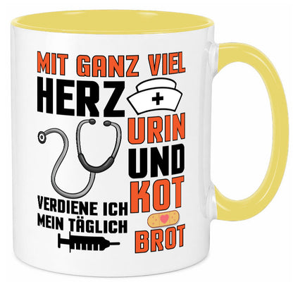 Verdiene mein Täglich Brot | Krankenschwester Krankenhaus lustiger Spruch Tasse