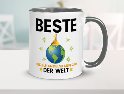 Welt Beste Einzelhandelskauffrau | Einzelhandel Geschenkidee Humor Tasse