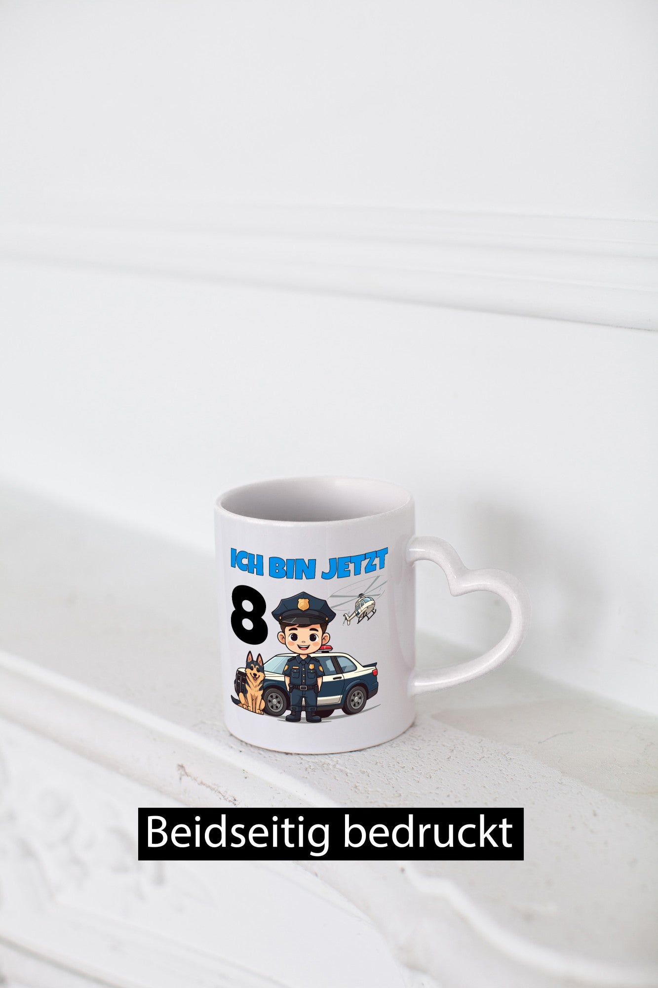 8. Geburtstag | 8 Jahre Polizei Kind Polizeiauto lustig Geschenkidee Geschenk