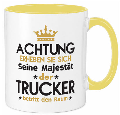 Seine Majestät Trucker | LKW Fahrer Beruf Humor Arbeit Kollegen Büro
