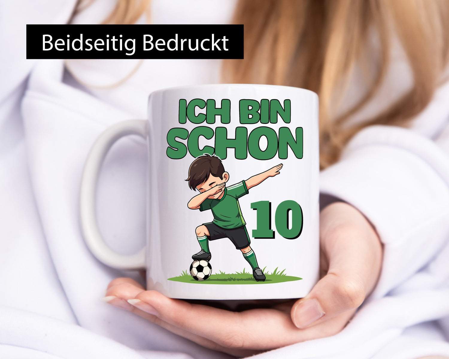 10. Geburtstag | 10 Jahre Fußballer Geschenkidee Humor Tasse