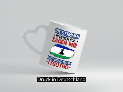 Lesotho | Urlaub Stimmen in meinem Kopf Traumland lustig Humor Geschenkidee