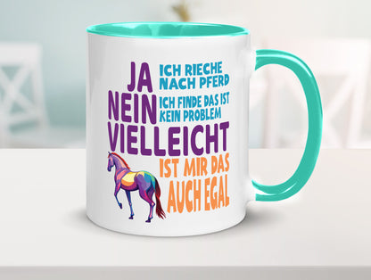Ja ich Rieche nach Pferd | Reiten Pferdestall lustiger Spruch Geschenk Humor