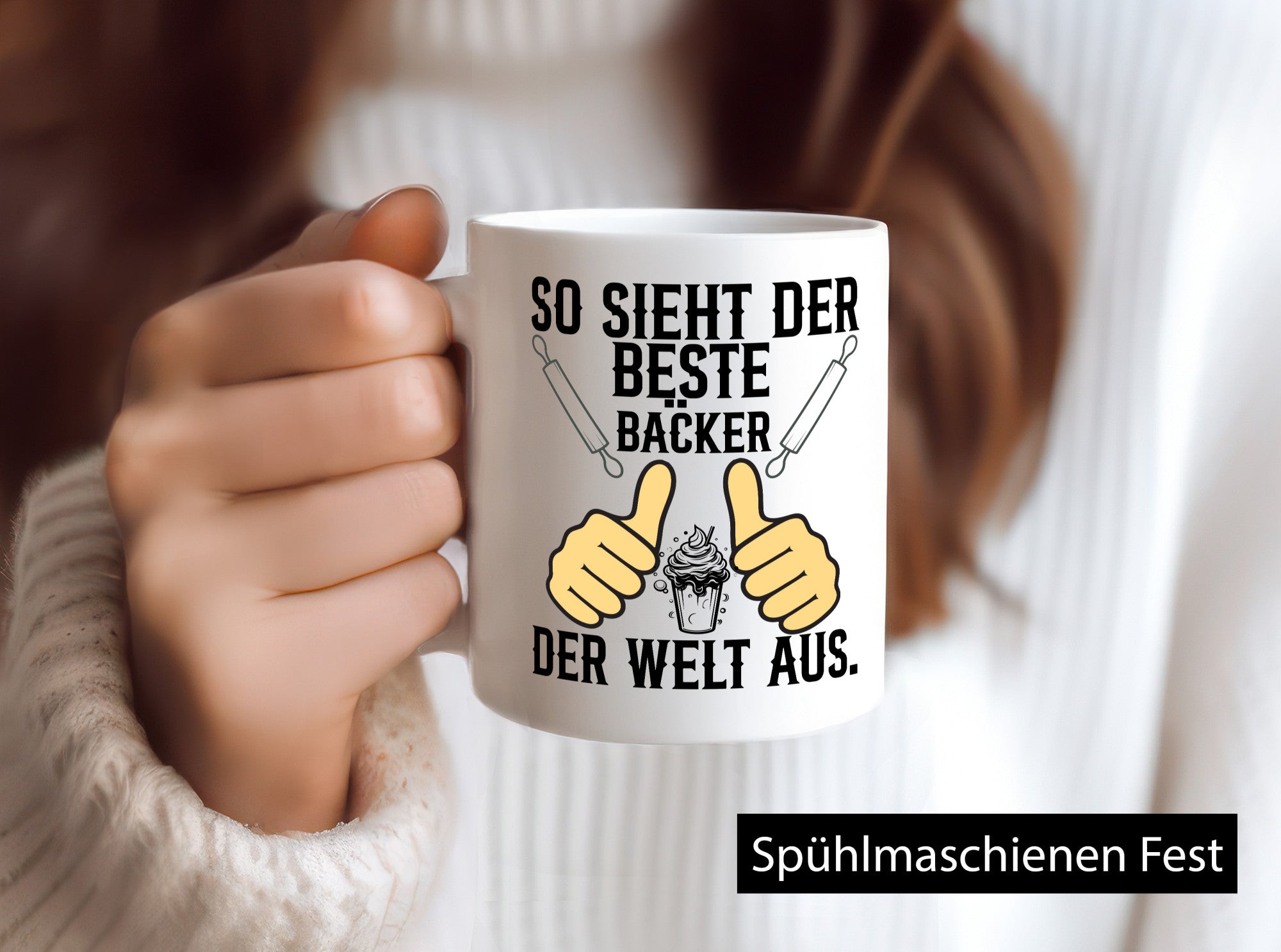 So sieht der beste Bäcker Welt aus | Meister Humor Geschenkidee Tasse