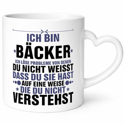 Löse Probleme: Bäcker | Bäckerei Backen Konditor lustiger Spruch Geschenk Humor