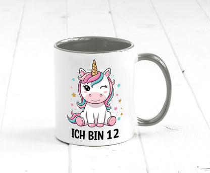 12. Geburtstag | 12 Jahre Einhorn Mädchen lustig Geschenkidee Geschenk Tasse