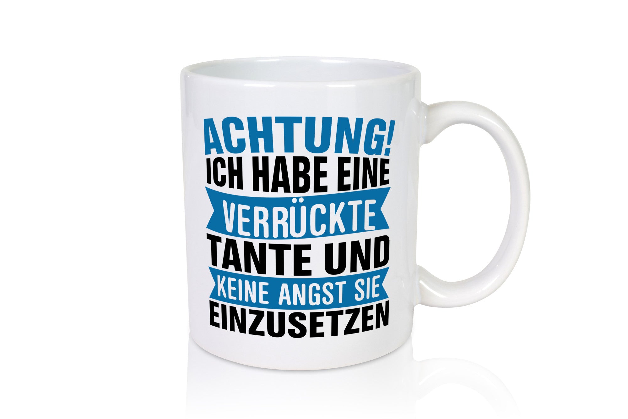 Ich habe eine verrückte Tante | Nichte Neffe Patentante Humor Geschenkidee Tasse