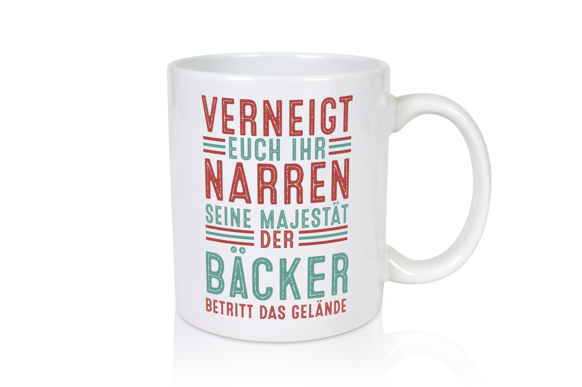 Verneigt euch: Bäcker | Bäckerei Backen Konditor v2 Geschenkidee Humor Tasse