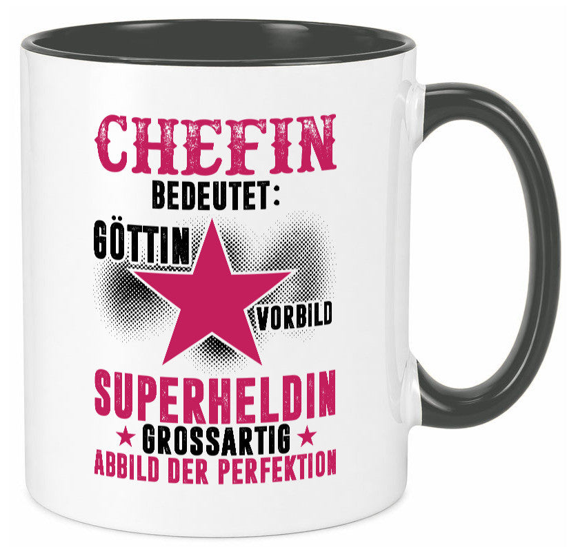 Bedeutung von Chefin | Führungskraft Vorgesetzte Geschenk Arbeit Kollegen Büro