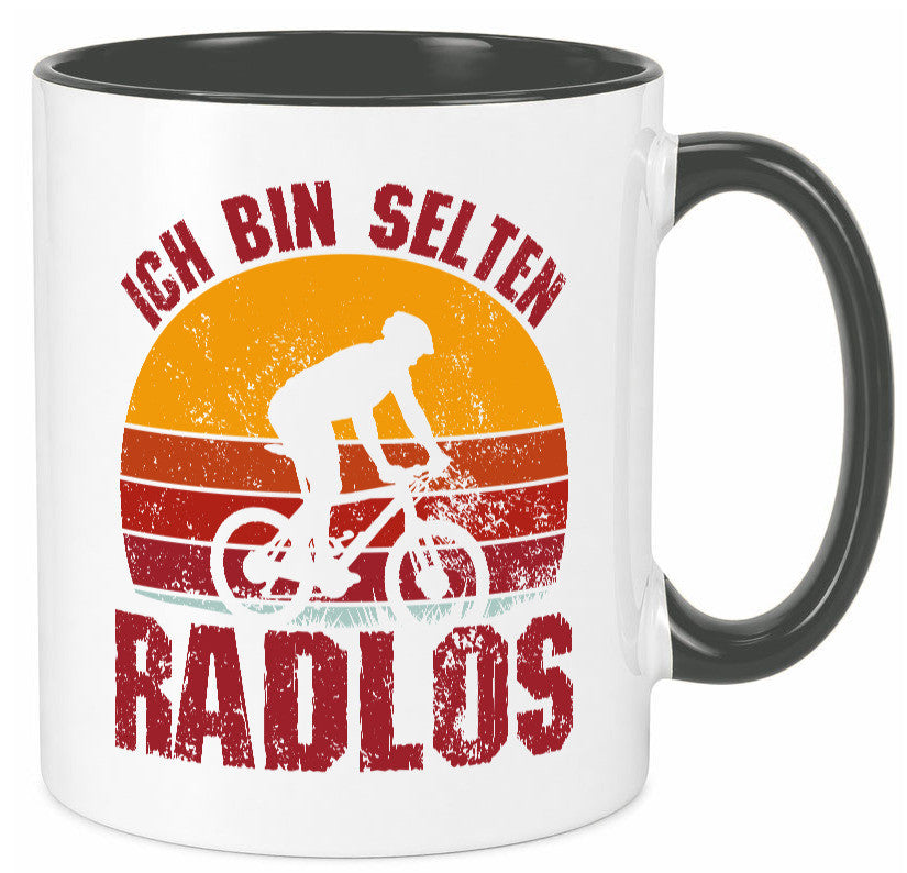 Ich bin Selten Radlos | Radfahrer Mountainbike Humor Geschenkidee Tasse