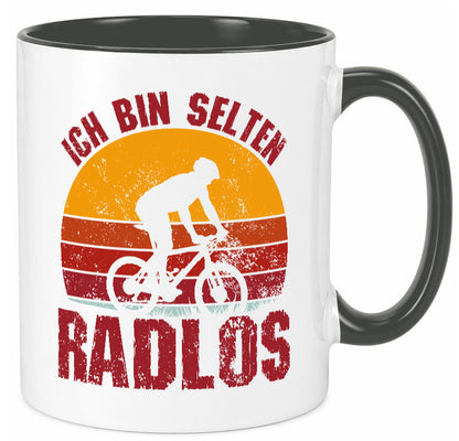 Ich bin Selten Radlos | Radfahrer Mountainbike Humor Geschenkidee Tasse