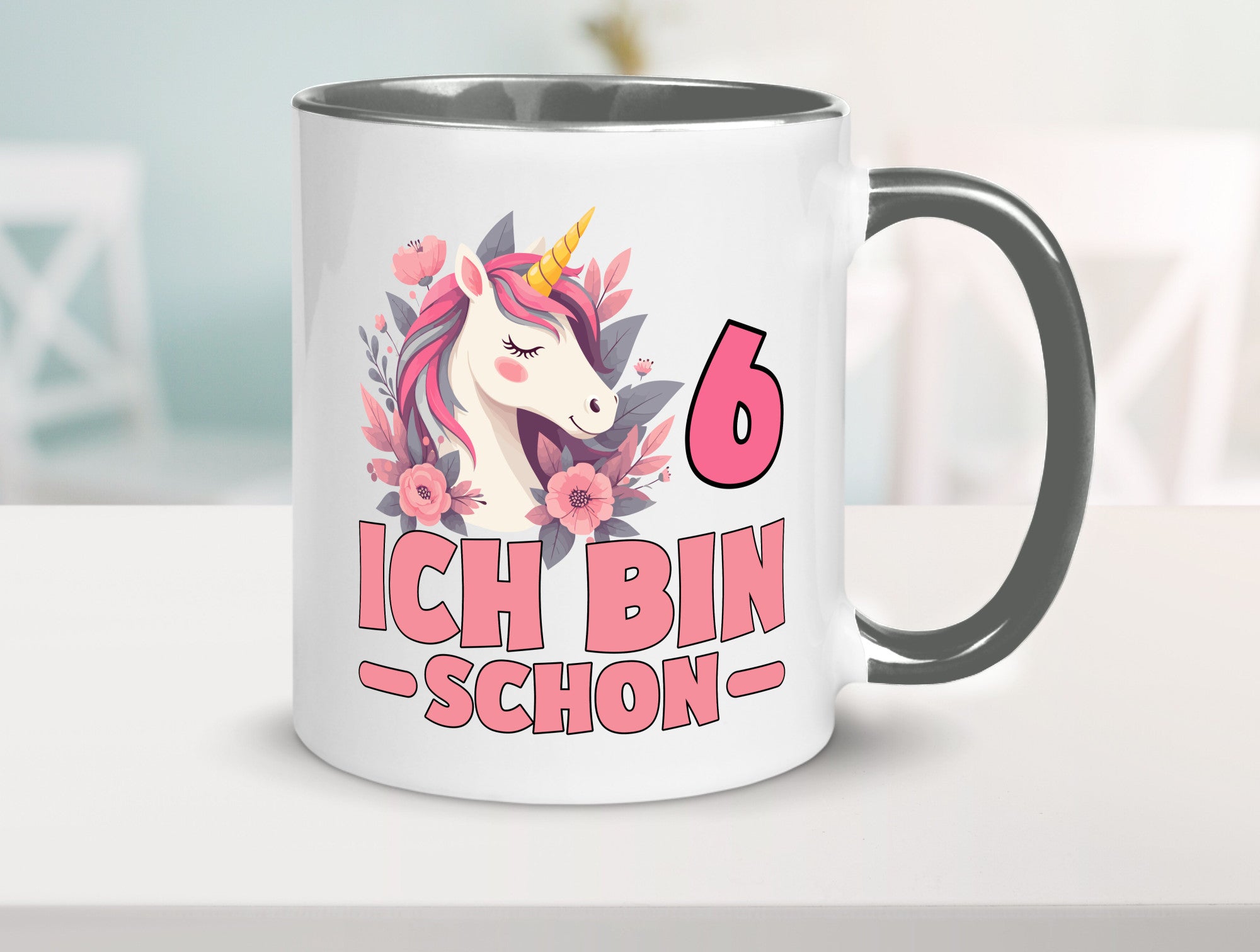 6. Geburtstag | 6 Jahre Einhorn bin schon Mädchen Geschenk Geschenkidee