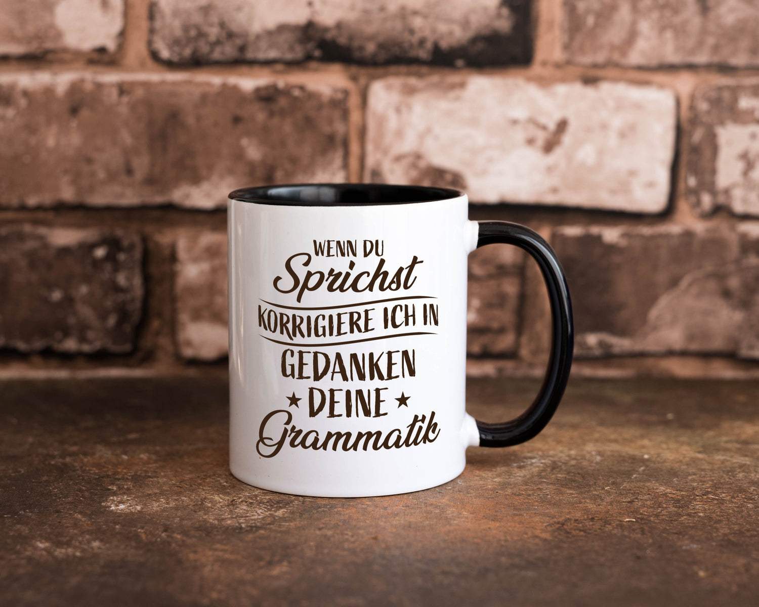 Grammatik korrigieren während du sprichst | Sterne lustig Humor Geschenkidee