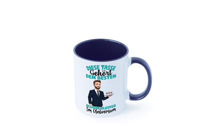 Im Universum: Flugbegleiter | Steward Flughafen Humor Geschenkidee Tasse