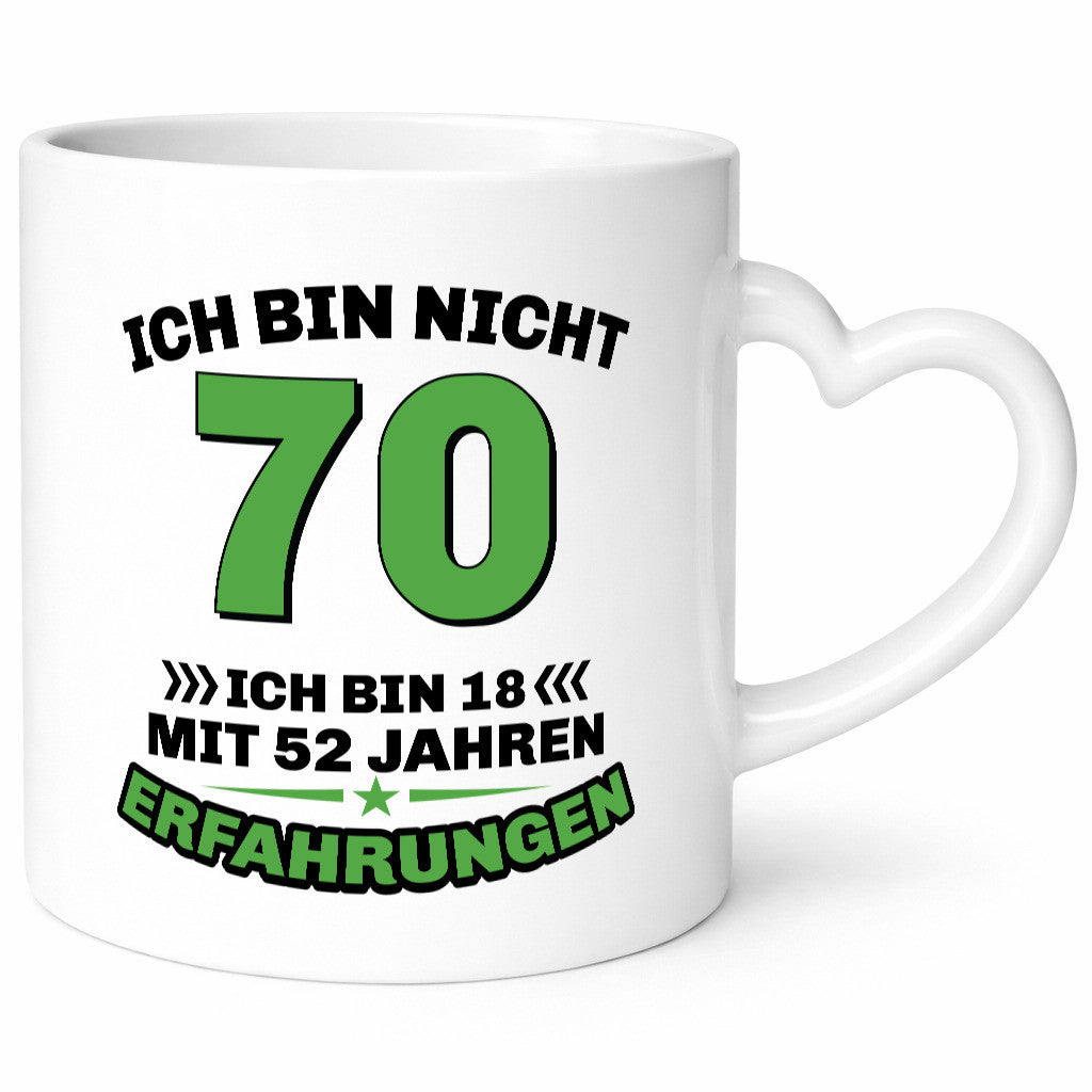 Ich bin nicht 70 | 18 mit 52 Jahre Erfahrung Rentner Humor Ruhestand Jubiläum