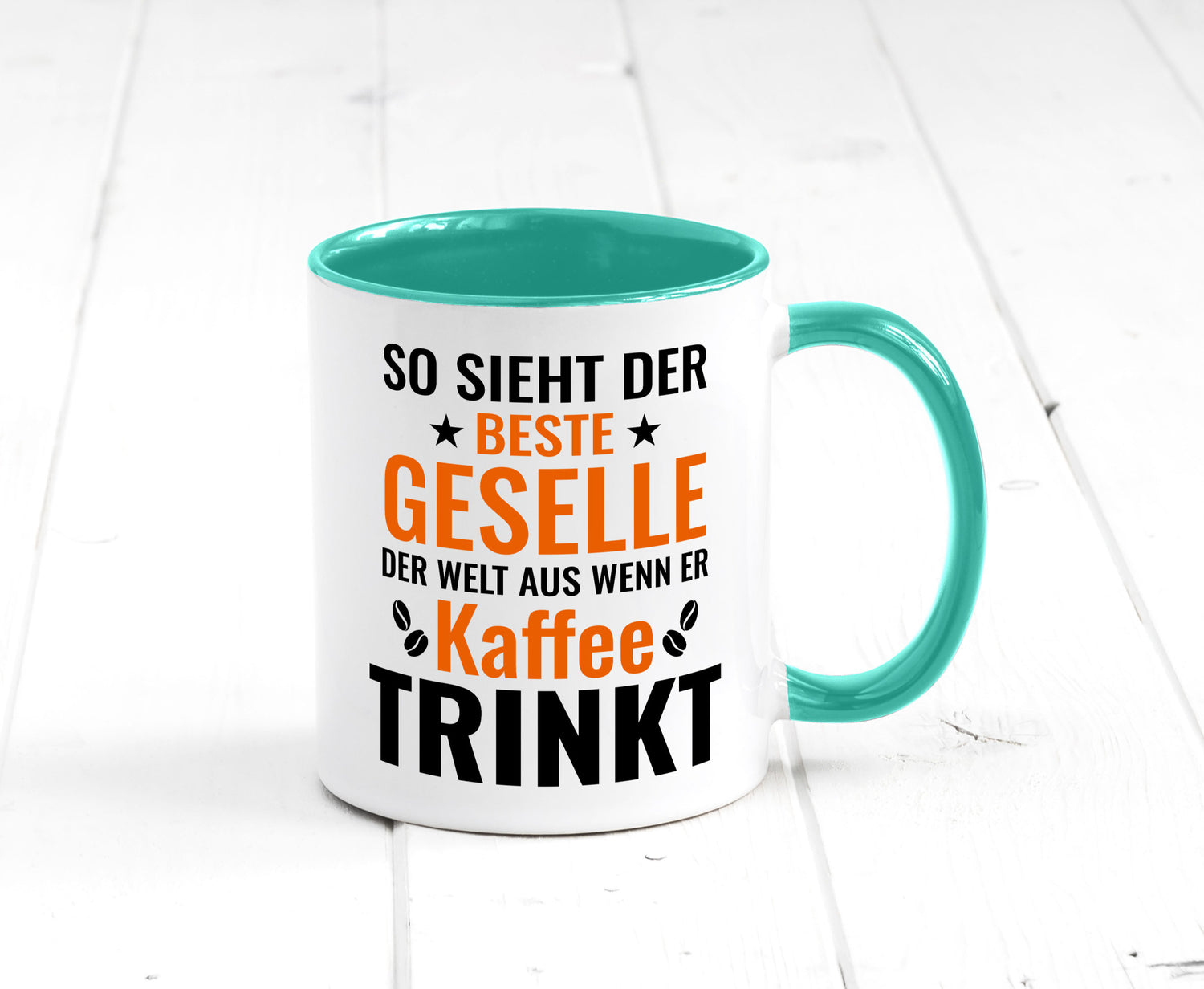 Kaffee trinkt: Geselle | Handwerker lustig Humor Geschenkidee Geschenk Tasse