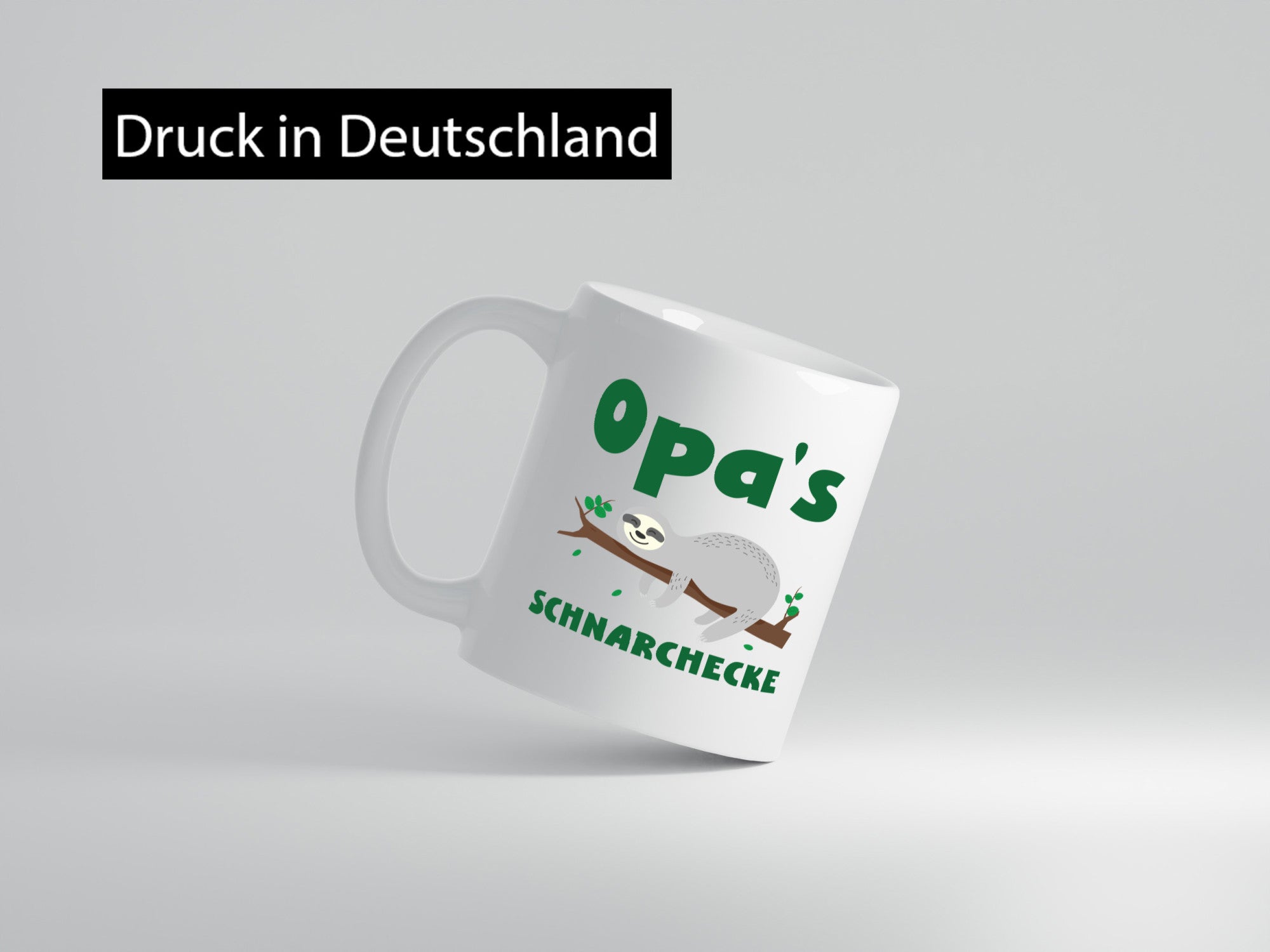 Opas Schnarchecke | Faultier Opa Bester Humor Familie Geschenkidee Tasse
