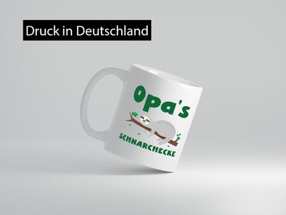 Opas Schnarchecke | Faultier Opa Bester Humor Familie Geschenkidee Tasse