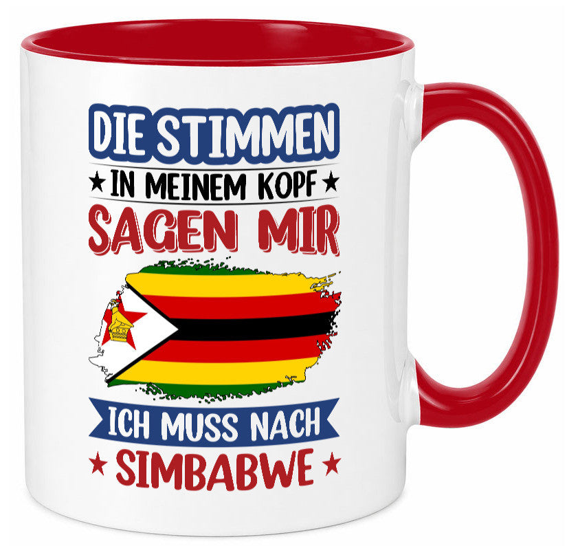 Simbabwe | Urlaub Stimmen in meinem Kopf Traumland v2 Geschenk Humor